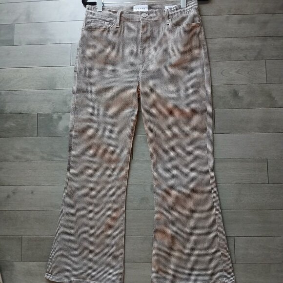 FRAME houndstooth Le Crop Flare pant 30 waist EUC - Picture 5 of 6